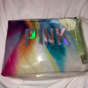 Clear pink bag